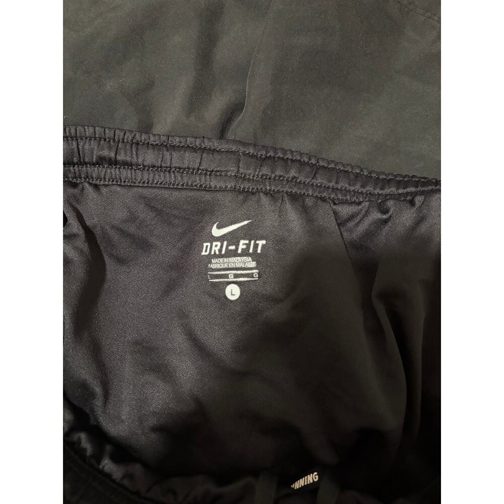 Nike Men's Dri-FIT Running Shorts Black L Lined Pockets - Picture 7 of 8
